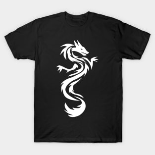 Tribal Chinese Dragon Tattoo T-Shirt